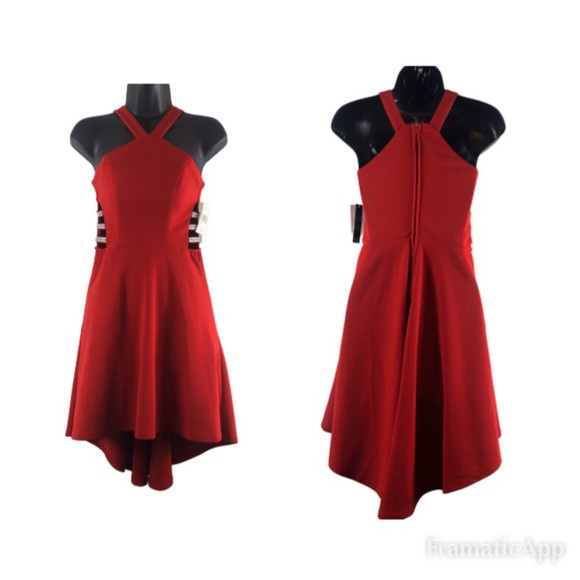 Xtraordinary high low size 1 red prom dress NWT - Picture 1 of 8